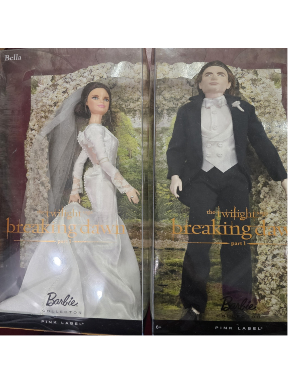 Barbie Twilight Breaking Dawn Bella Wedding Doll Set White Black